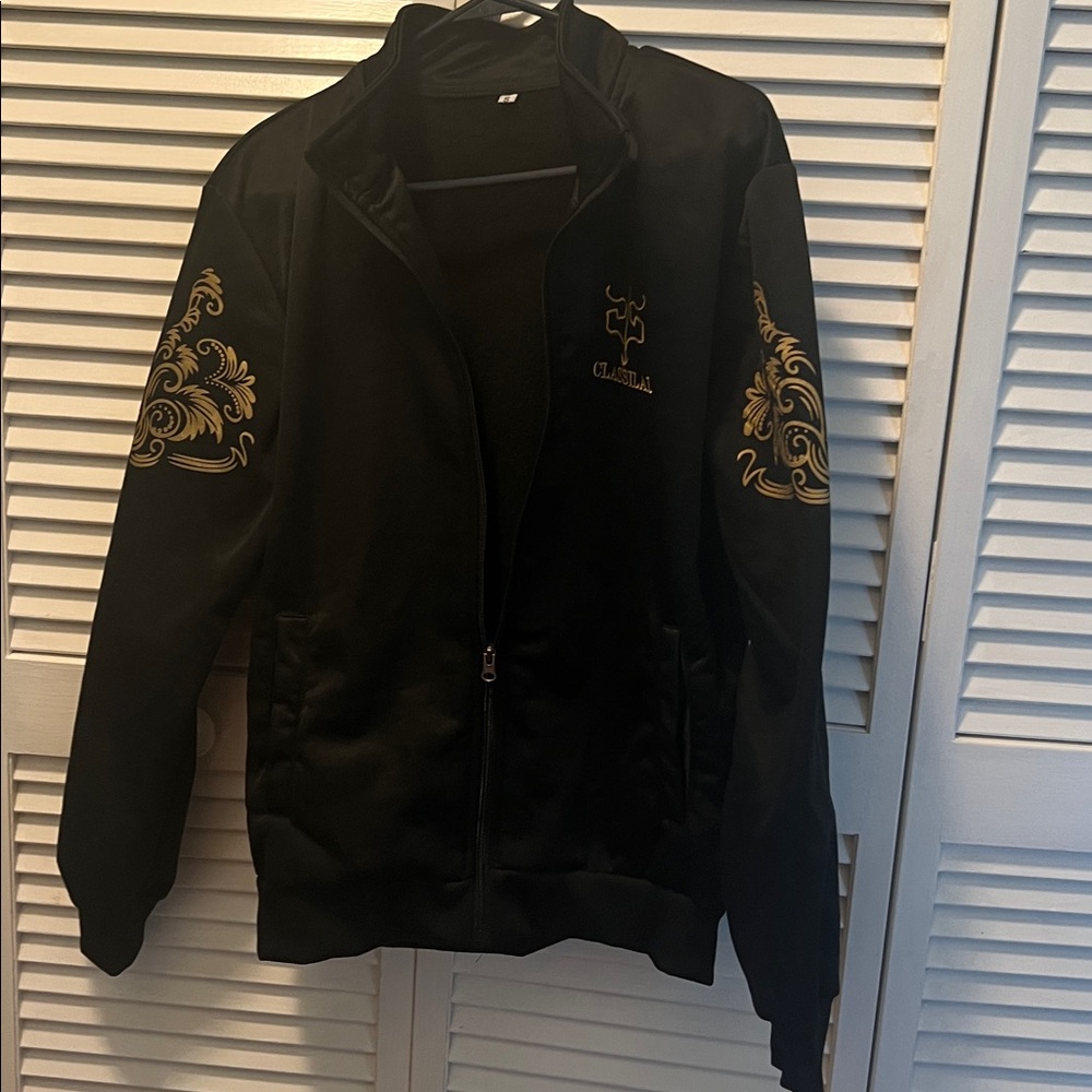 #0712+ Black Classilal Zipper W/ Pockets - Picture 1 of 10